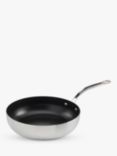 Samuel Groves Classic Tri-Ply Stainless Steel Non-Stick Chef's Pan, Brushed Silver