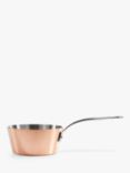 Samuel Groves Stainless Steel Tri-Ply Tapered Saucepan, Copper