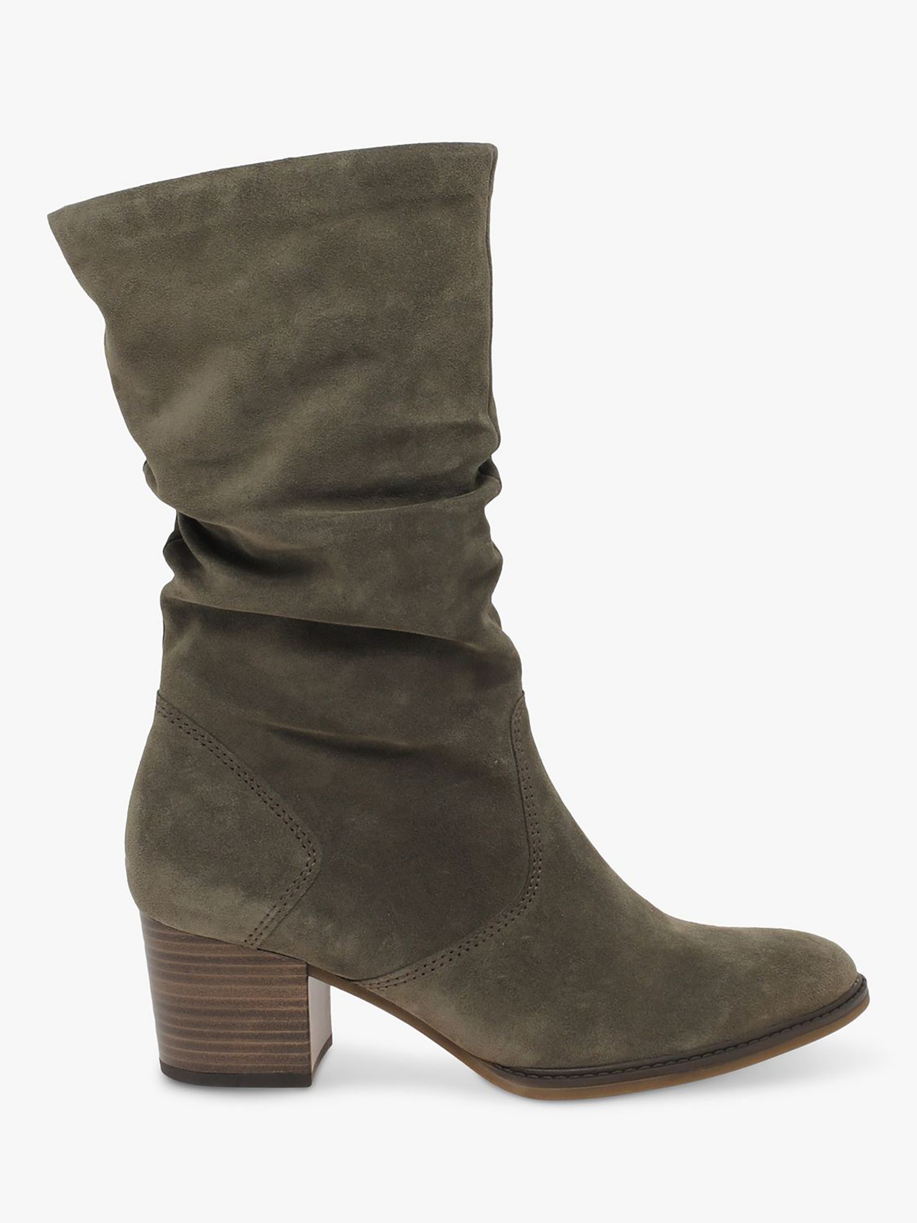 Ramona Wide Fit Suede Mid Leg Boots, at John Lewis & Partners