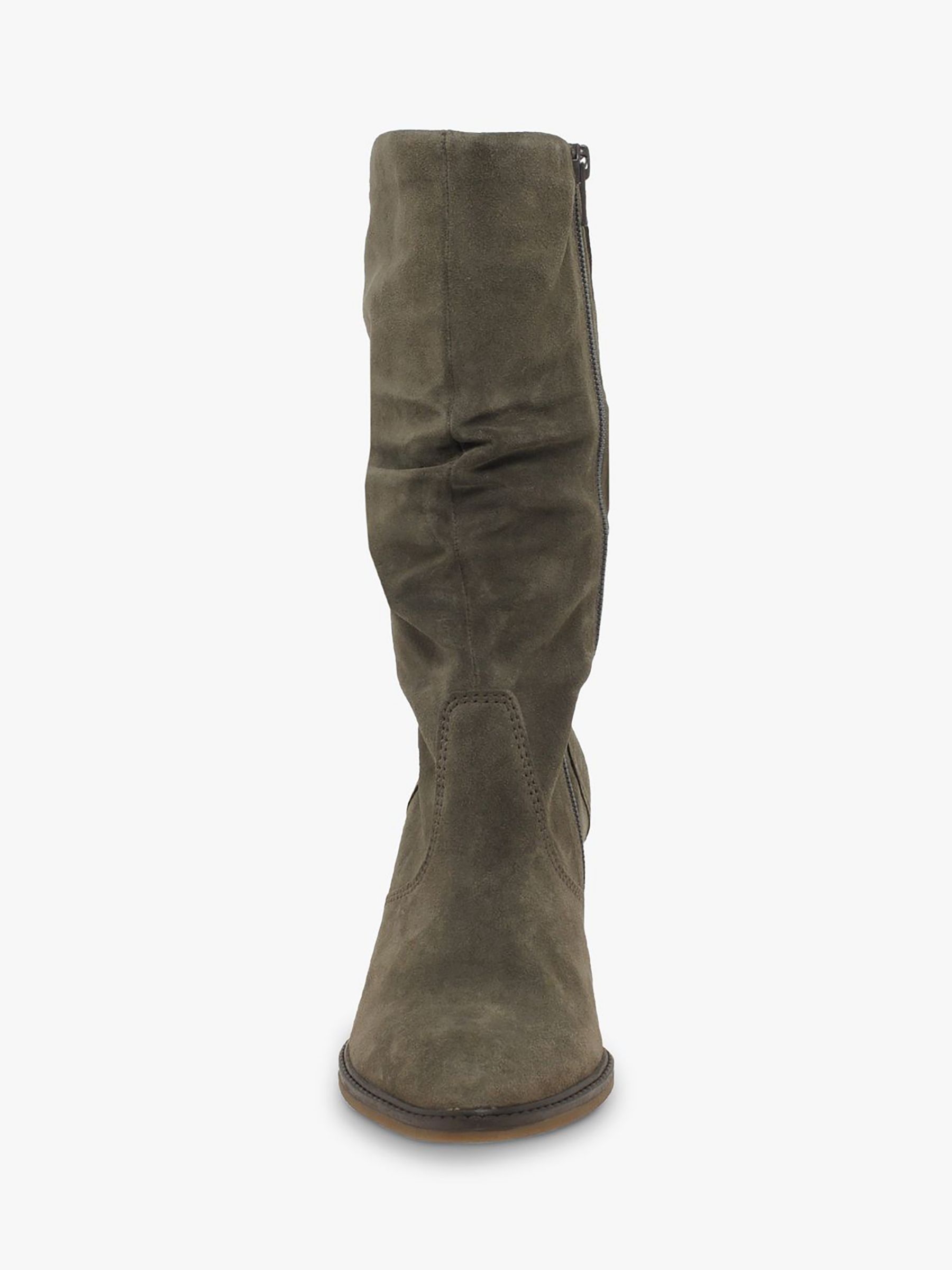 Gabor Ramona Wide Fit Suede Mid Leg Boots, Mohair John Partners