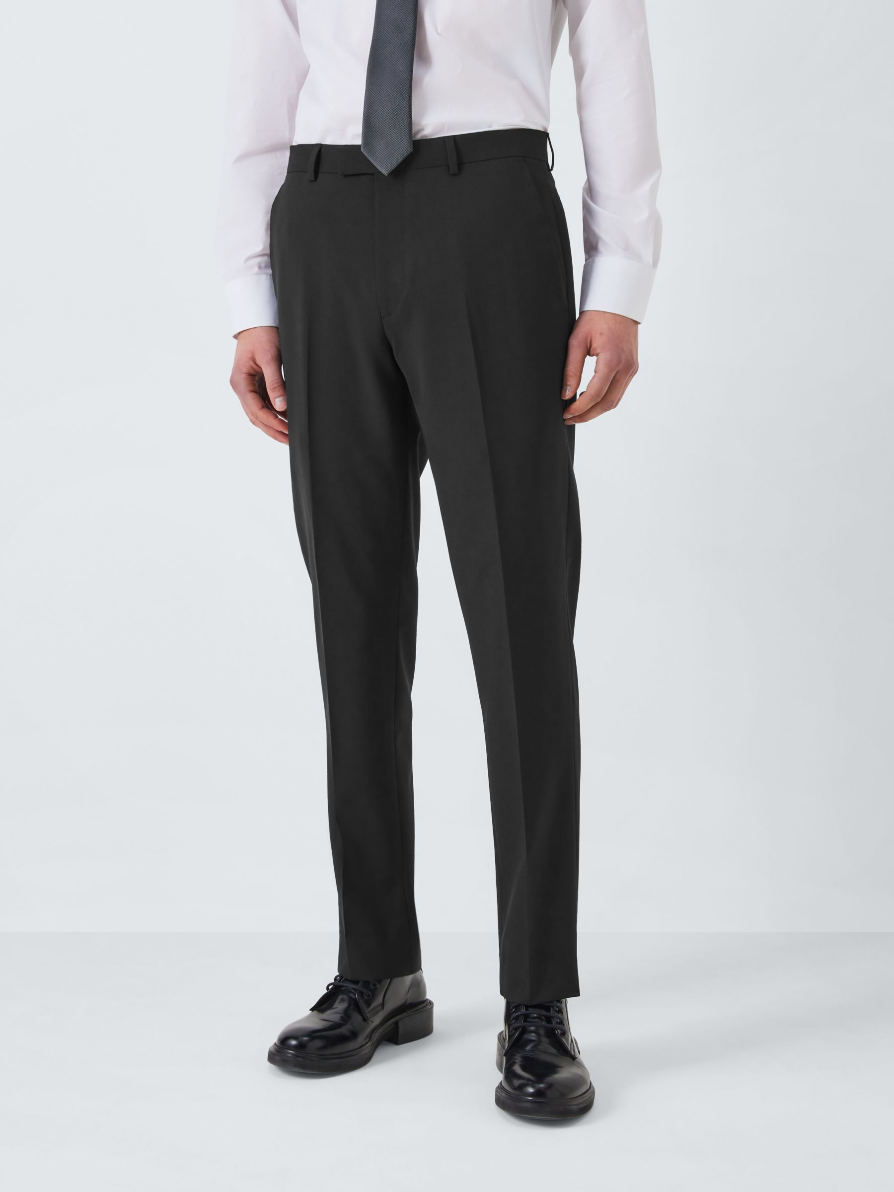 Kin Wool Blend Slim Fit Suit Trousers, Black, 30R