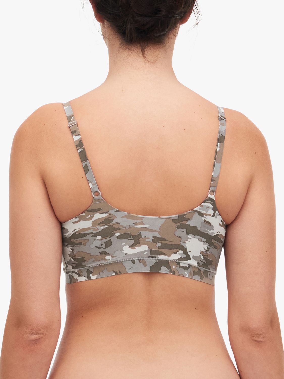 Chantelle Soft Stretch Padded Bralette, Camouflage Print at John Lewis &  Partners