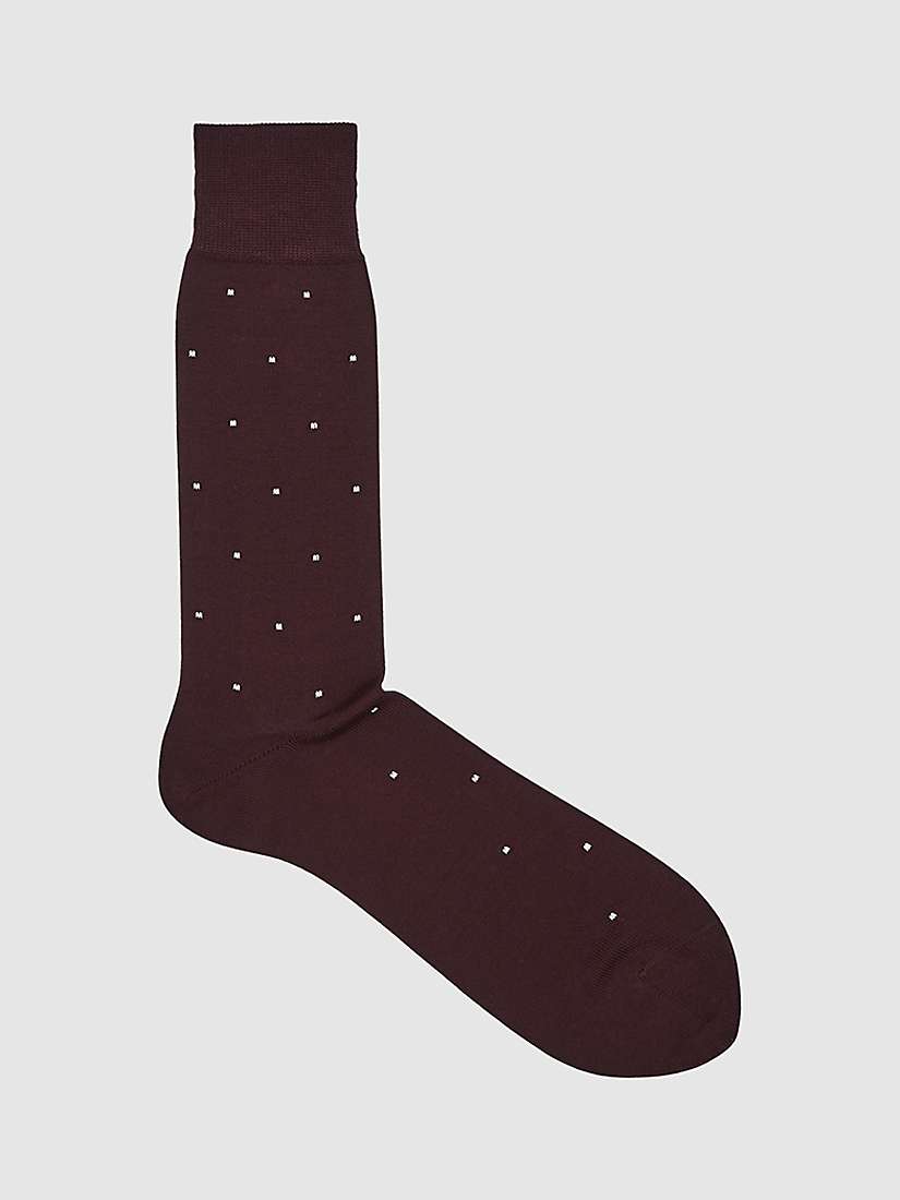 Buy Reiss Mario Polka Dot Print Cotton Blend Socks Online at johnlewis.com