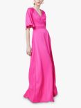 Maids to Measure Margot Belted Maxi Dress, Hot Pink