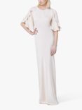 Maids to Measure Jemima Ruffle Sleeve Maxi Dress, Champagne Ivory
