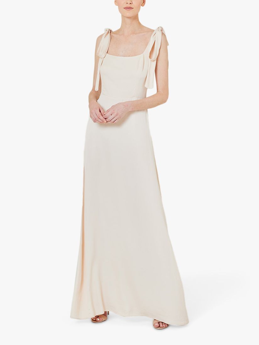 Maids to Measure Allegra Maxi Dress, Champagne Ivory, 8
