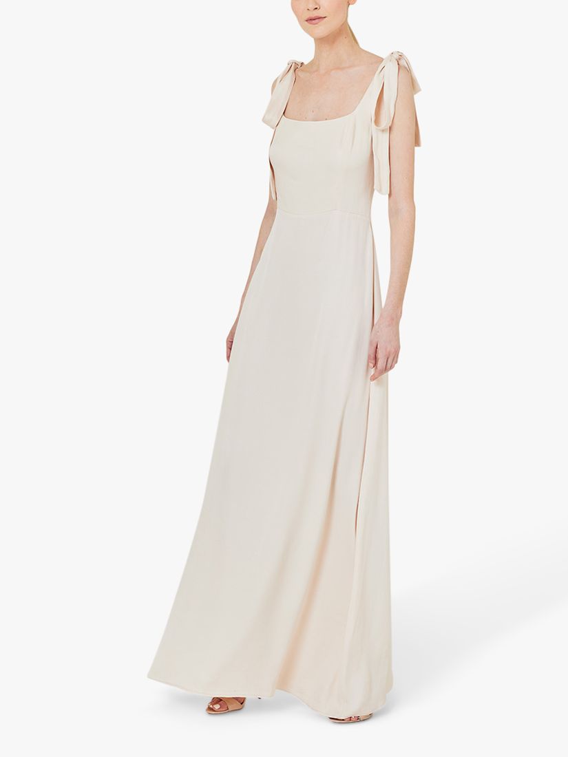 Maids to Measure Allegra Maxi Dress, Champagne Ivory at John Lewis ...