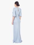 Maids to Measure Jemima Ruffle Sleeve Maxi Dress, Duck Egg