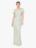 Maids to Measure Eadie Empire Line Maxi Dress, Sage Green