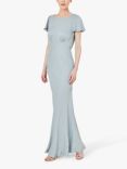 Maids to Measure Eadie Satin Maxi Dress, Duck Egg