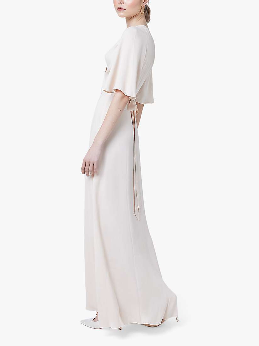 Buy Maids to Measure Margot Wrap Maxi Dress, Champage Ivory Online at johnlewis.com