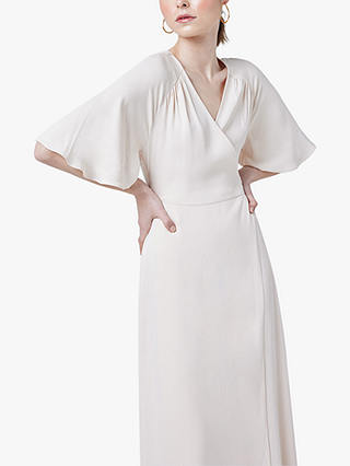 Maids to Measure Margot Wrap Maxi Dress, Champage Ivory
