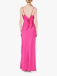 Maids to Measure Stella Sleeveless Satin Maxi Dress, Hot Pink