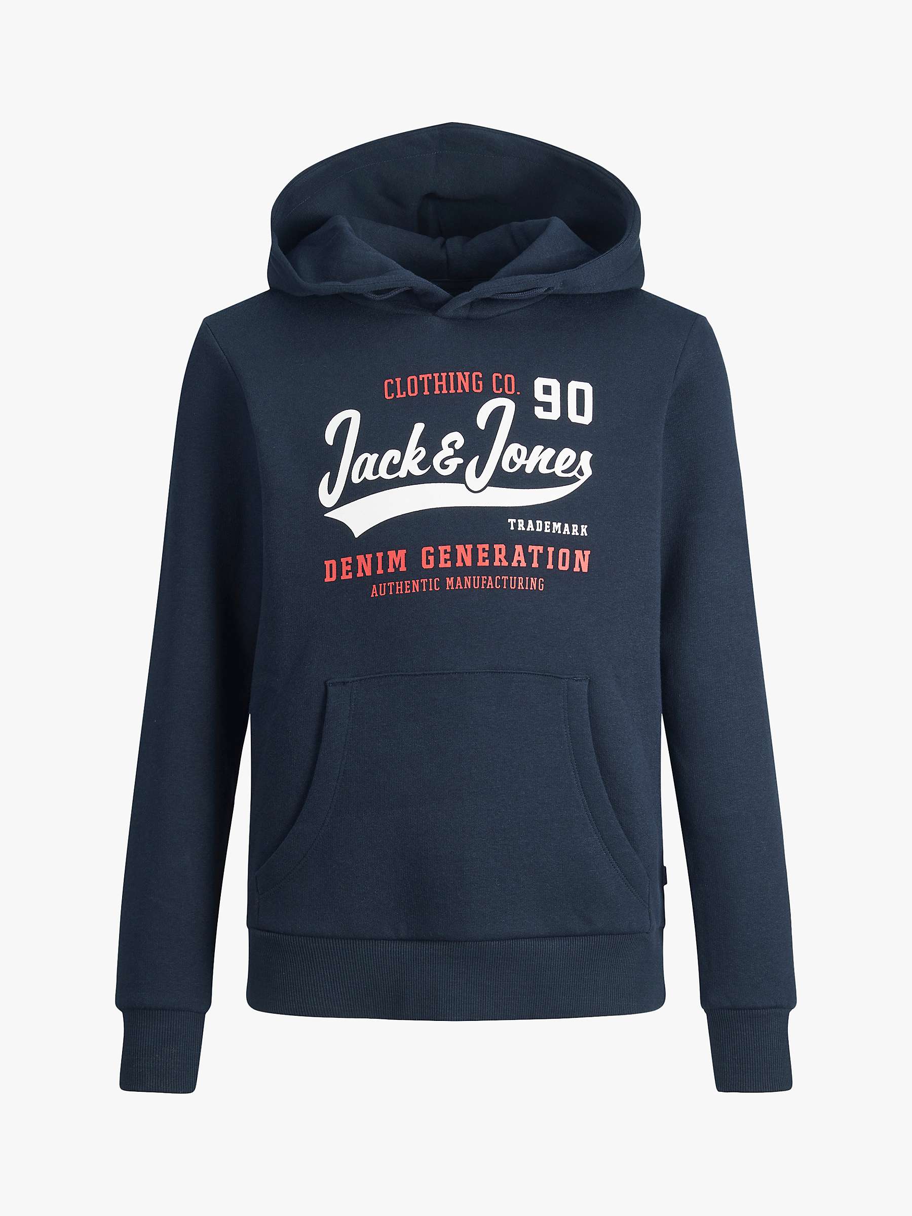 Buy Jack & Jones Junior Varsity Logo Hoodie, Navy Online at johnlewis.com