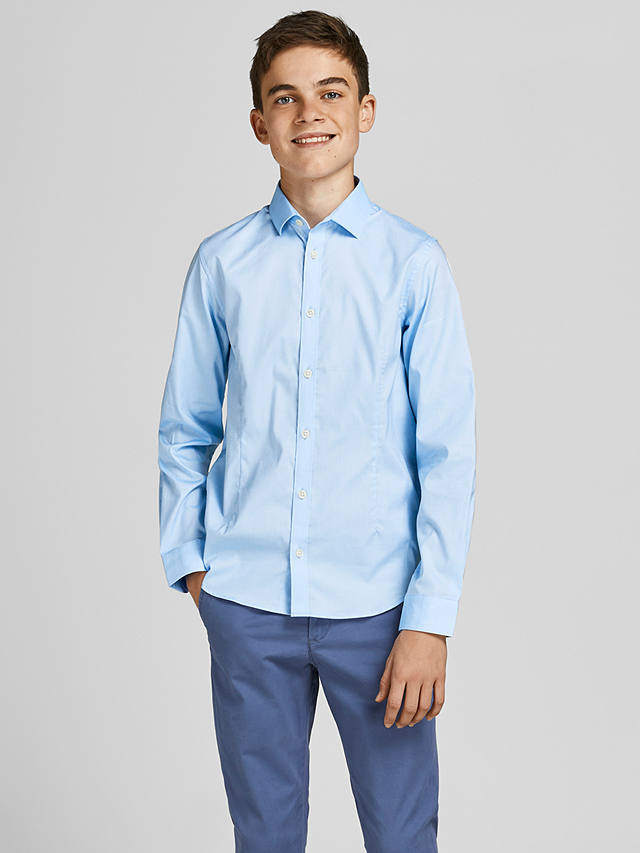 Jack & Jones Junior Solid Formal Shirt, Light Blue