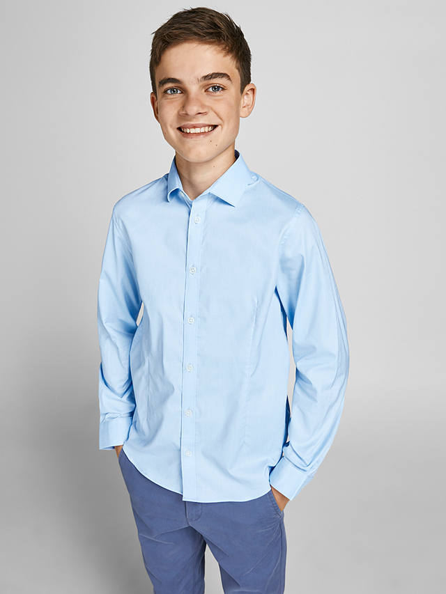 Jack & Jones Junior Solid Formal Shirt, Light Blue