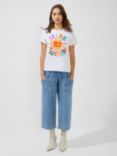 French Connection Bring Me Sunshine Graphic T-Shirt, Linen White