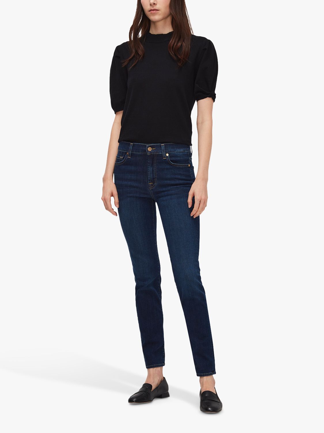 7 For All Mankind Roxanne B(Air) Jeans, Rinsed Indigo, 24