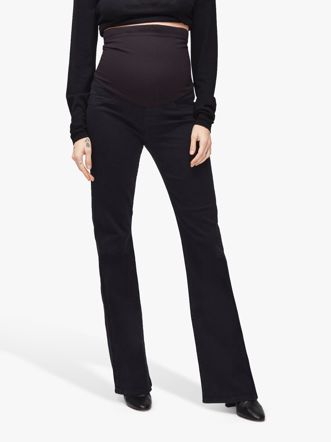 7 For All Mankind Bootcut Maternity Jeans, Black, 26