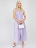 Little Mistress by Vogue Williams Gingham Maxi Dress, Lilac