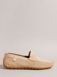 Ted Baker Allbert Suede Driving Shoes, Neutral