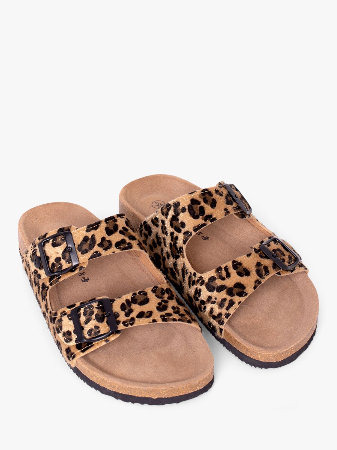 Brakeburn Double Strap Sandals, Leopard at John Lewis & Partners