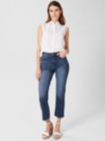 Hobbs Iva Cropped Jeans, Mid Wash