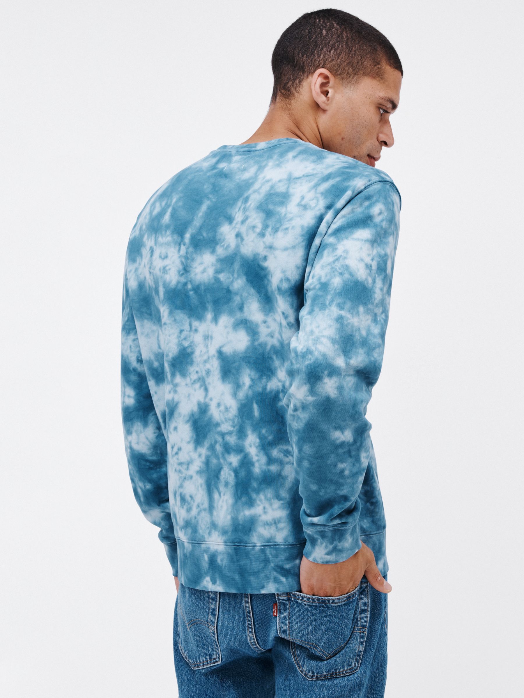 Levi's Original Tie Dye Print Sweatshirt, Horizon Blue
