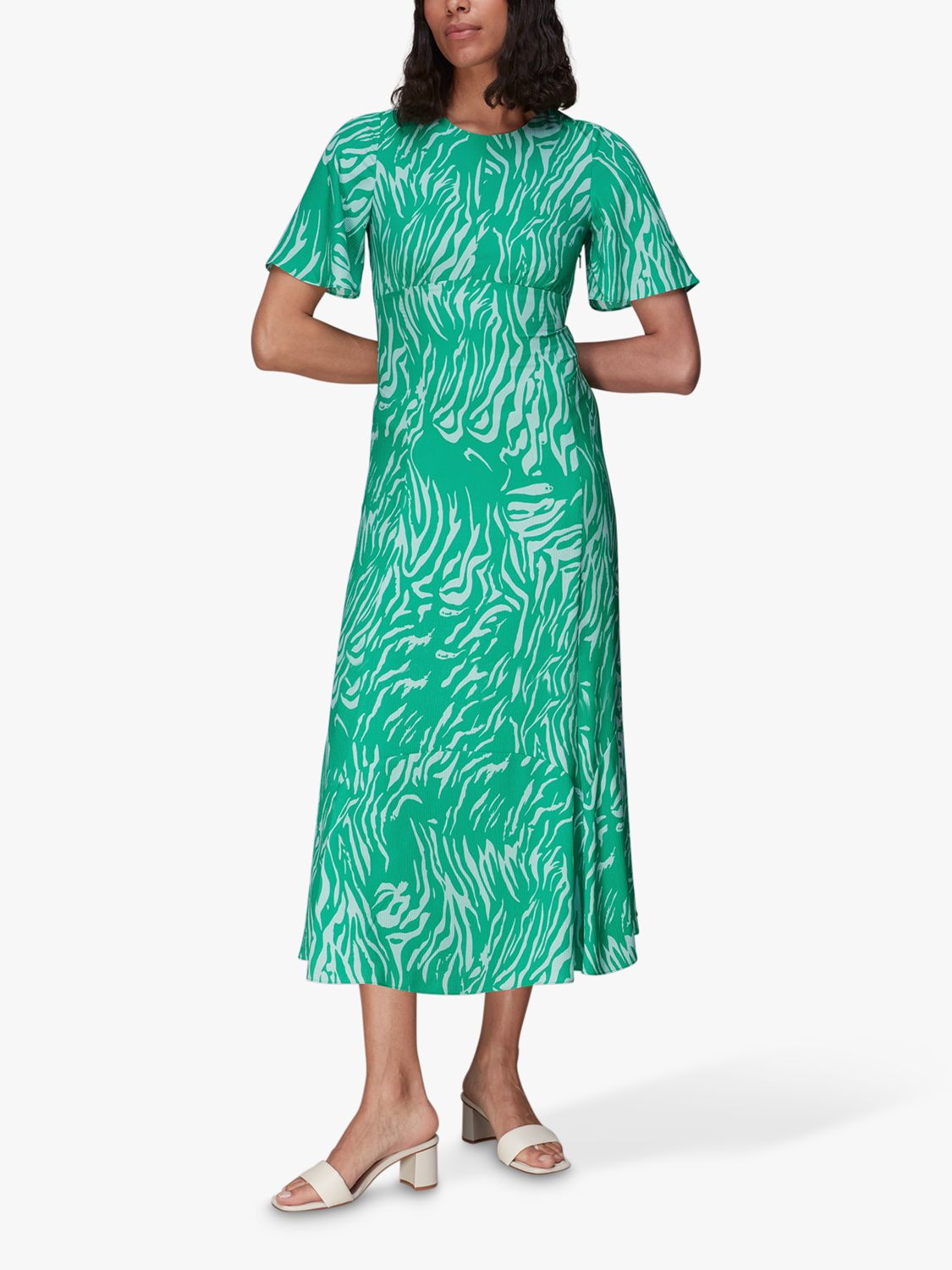 Green/Multi Tiger Animal Print Swimsuit, WHISTLES