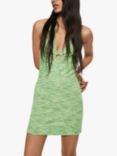 Mango Halterneck Mini Dress, Green