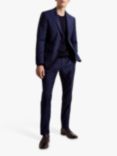 Moss x Cerutti Tailored Fit Wool Twill Suit Jacket, Navy