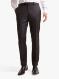 Moss x Cerutti Tailored Fit Wool Twill Suit Trousers, Black