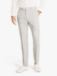 French Connection Slim Fit Flannel Suit Trousers, Light Grey