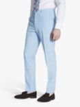 French Connection Slim Fit Marl Suit Trousers, Sky Blue