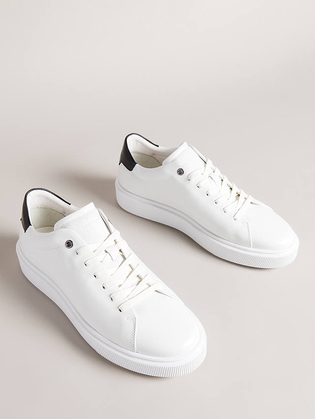 Ted Baker Breyon Leather Trainers, White