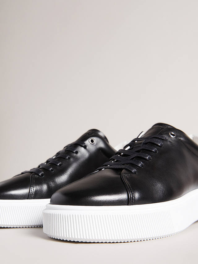 Ted Baker Breyon Leather Trainers, Black