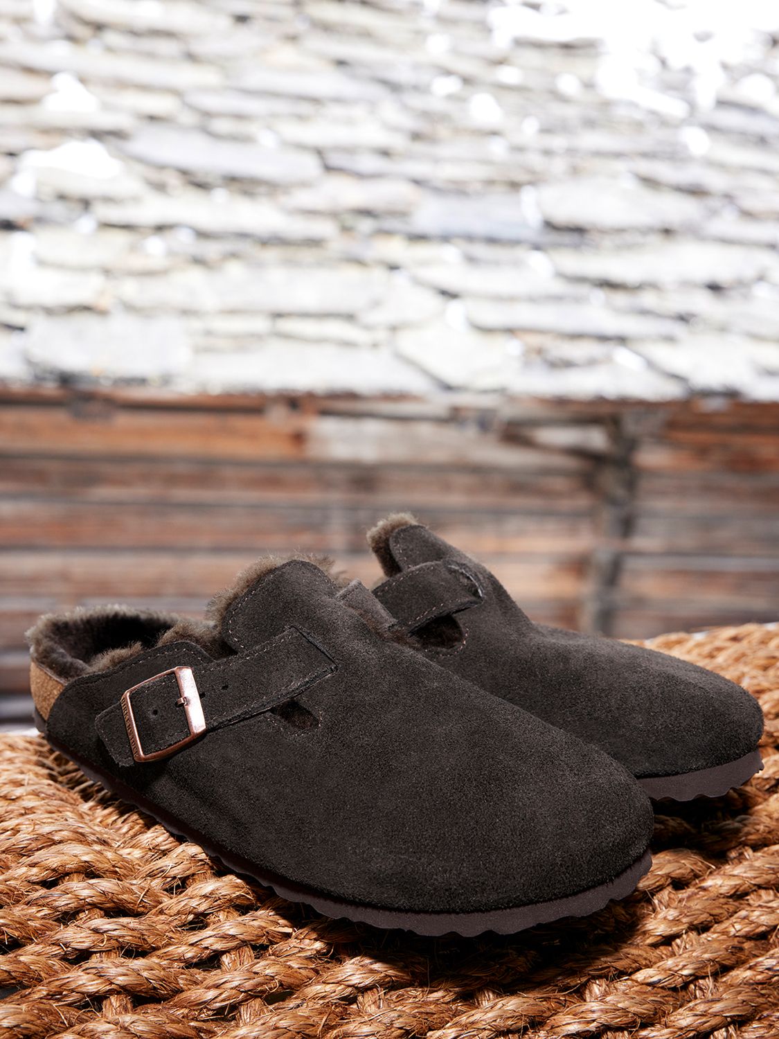 Birkenstock boston hot sale shearling mocha