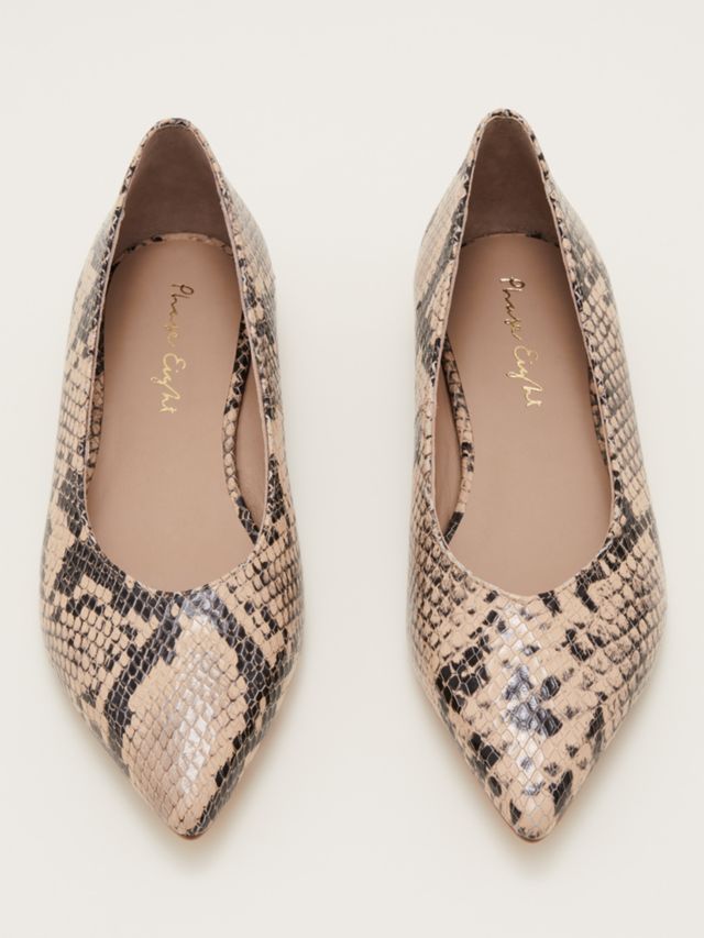 Flat snake outlet print shoes