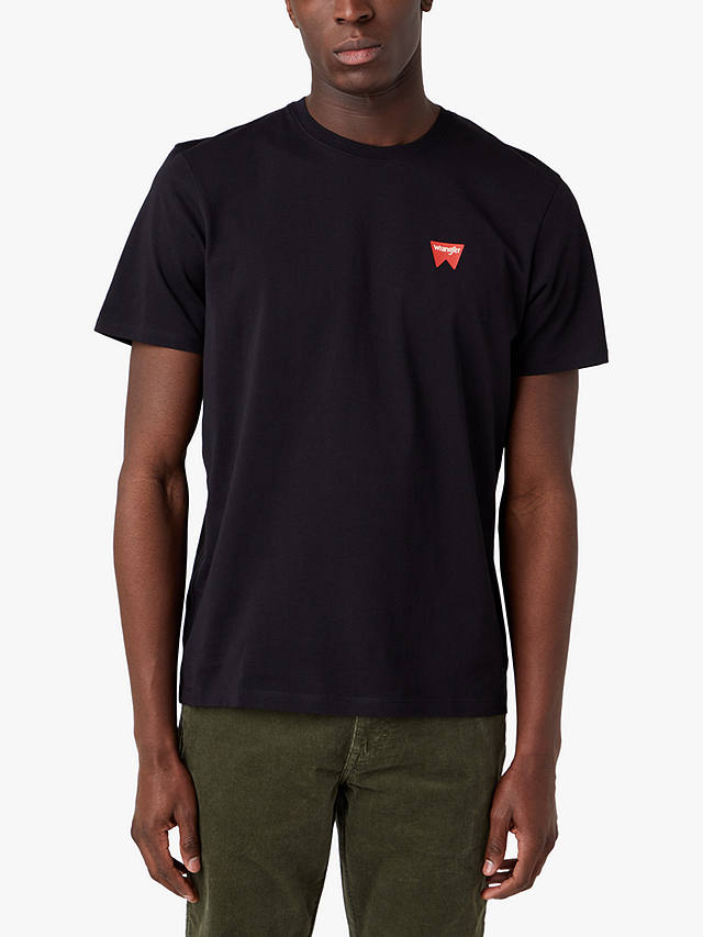Wrangler Classic Logo Crew Neck T-Shirt, Black