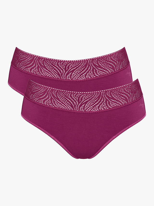 sloggi Light Absorbency Hipster Period Knickers, Pack of 2, Wine