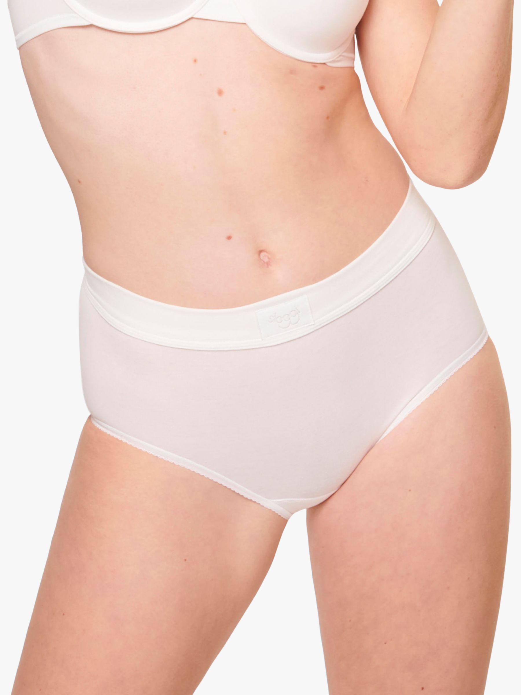 sloggi Double Comfort Maxi Knickers, Pack of 2, White at John