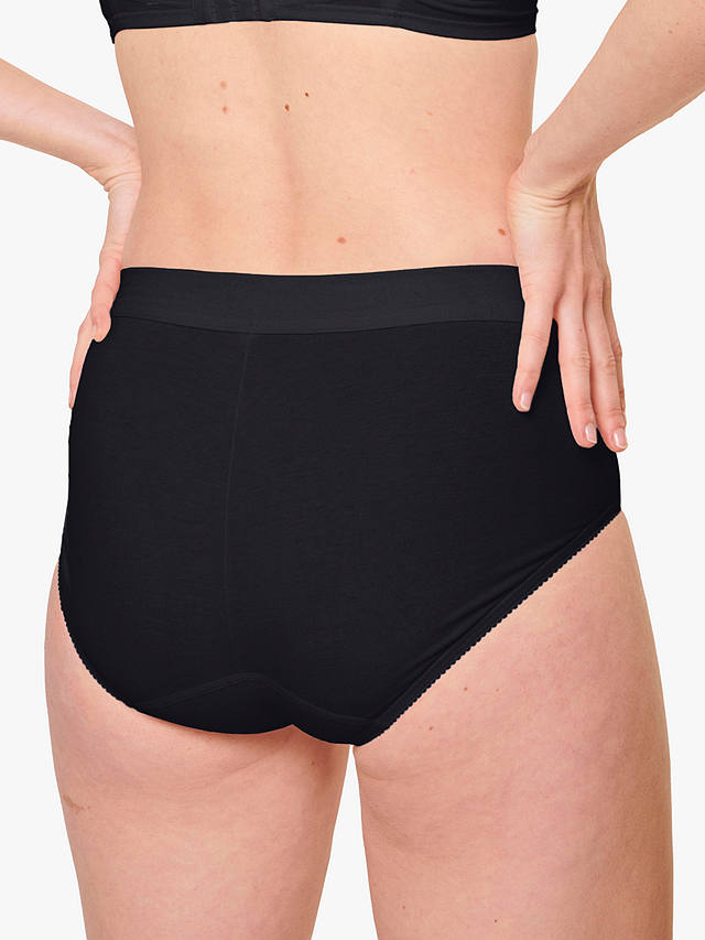 sloggi Double Comfort Maxi Knickers, Pack of 2, Black
