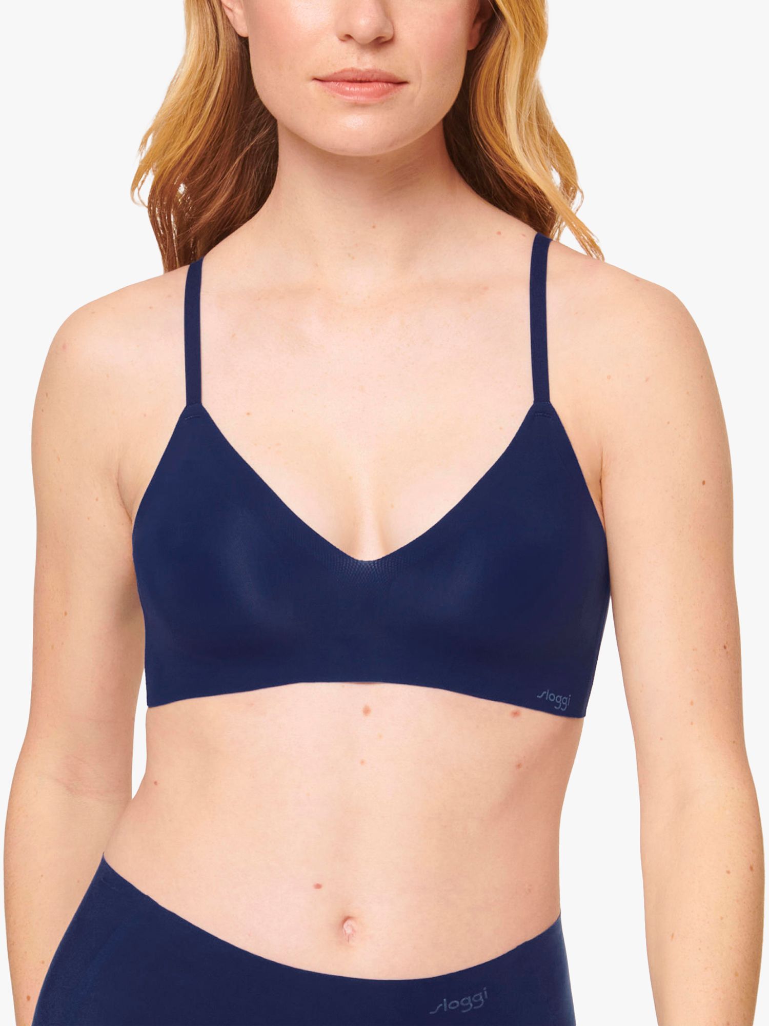 John Lewis ANYDAY Loreli Lace Padded Bra, Pack of 2, Blue/Blue at John  Lewis & Partners