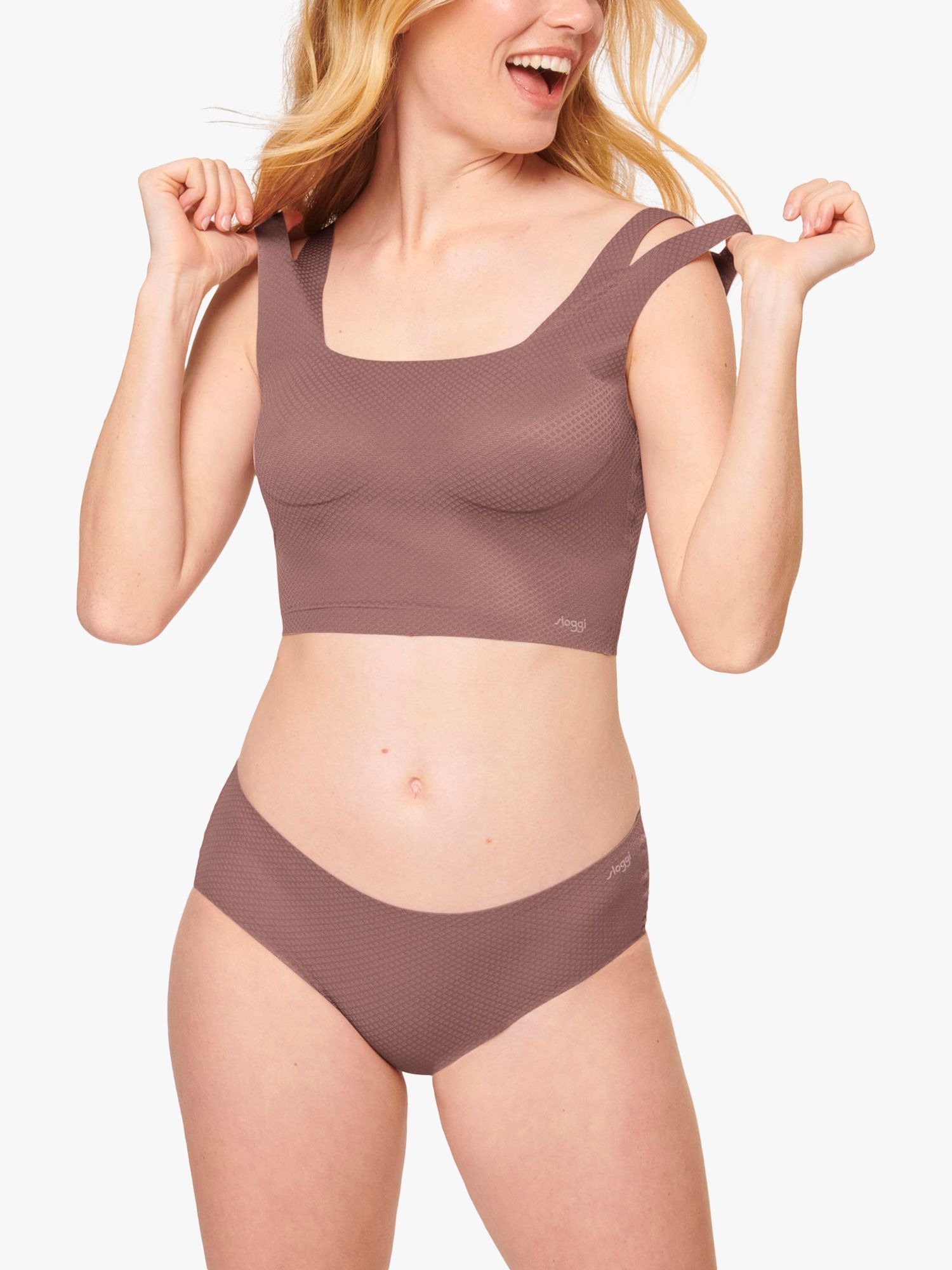 sloggi Zero Feel Flow Hipster Knickers, Cacao at John Lewis & Partners