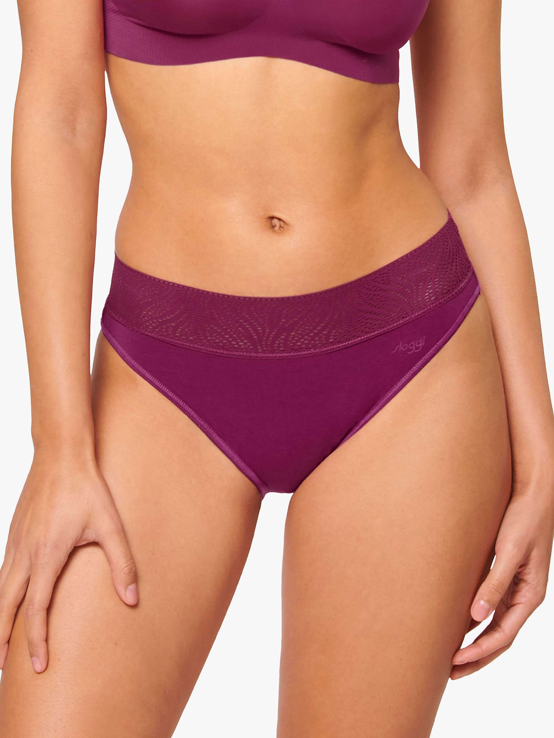 Buy sloggi Light Absorbency Tai Period Knickers, Pack of 2 Online at johnlewis.com