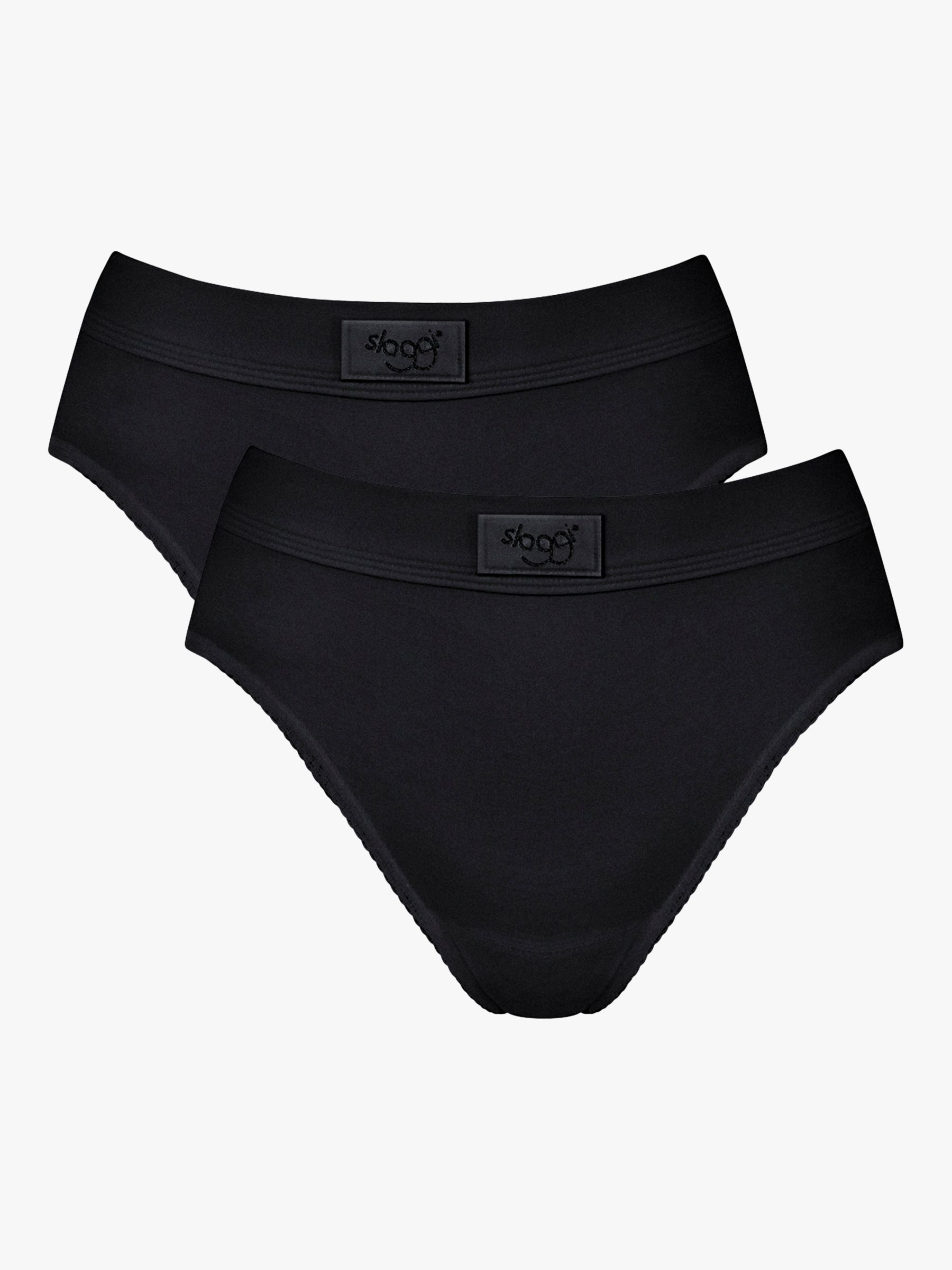 sloggi Double Comfort Tai Knickers, Pack of 2, Black at John Lewis &  Partners