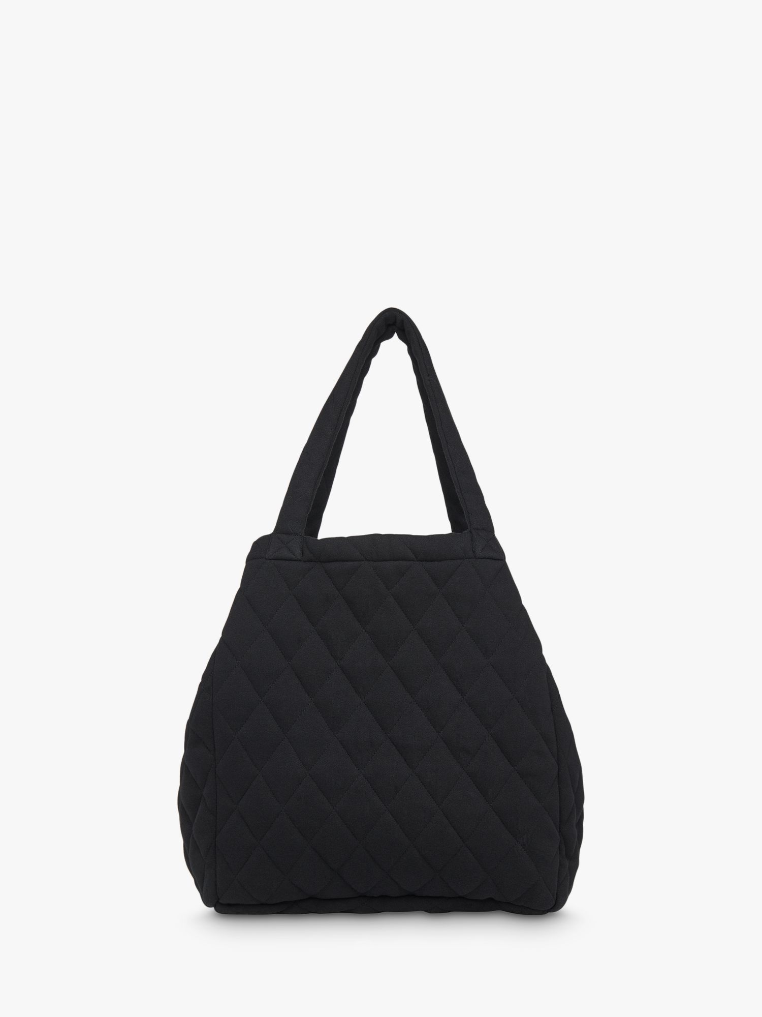 Whistles Lyle Quilted Tote Bag, Black, One Size