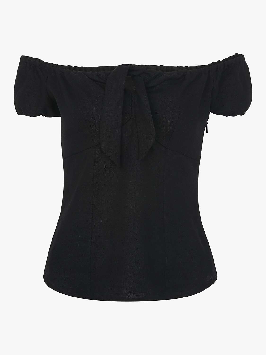 Buy Whistles Off Shoulder Tie Front Linen Top Online at johnlewis.com