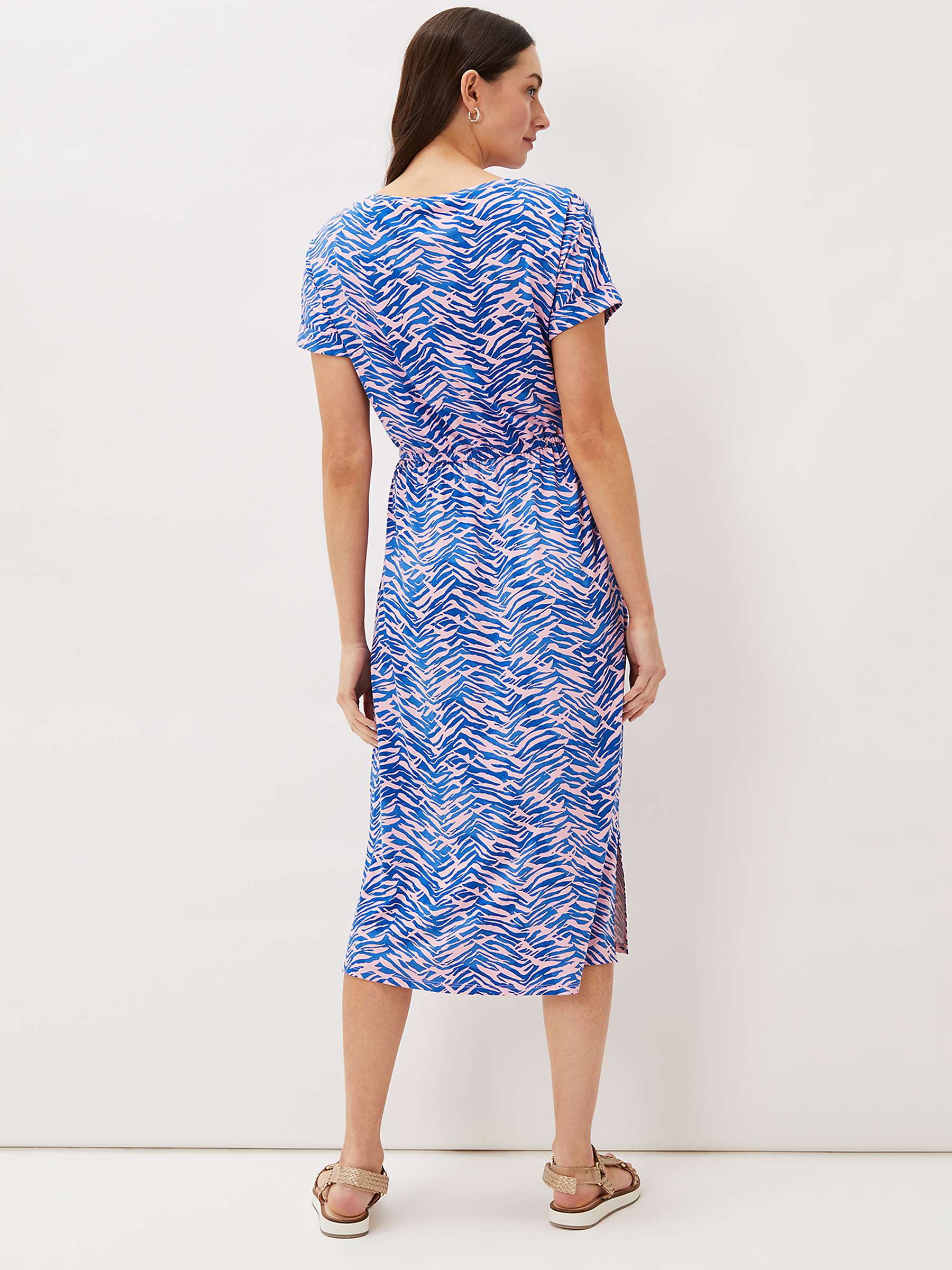 Buy Phase Eight Alina Zebra Dress, Pink/Blue Online at johnlewis.com