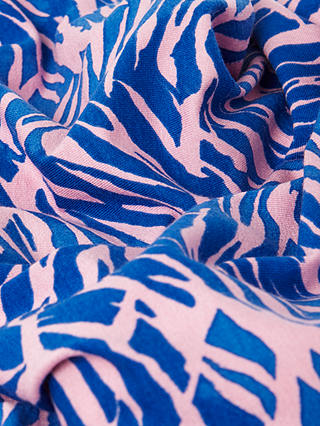 Phase Eight Alina Zebra Dress, Pink/Blue